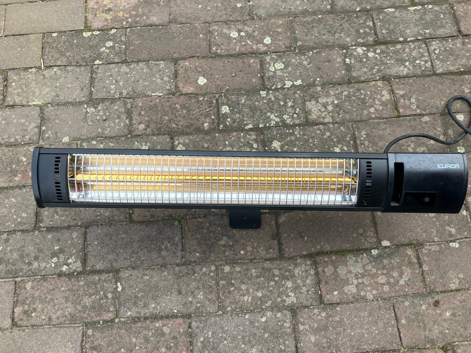 Eurom Golden 2000 Shadow Terrasverwarmer met afstandsbedieni, Ophalen, Zo goed als nieuw, Elektrisch, Wand