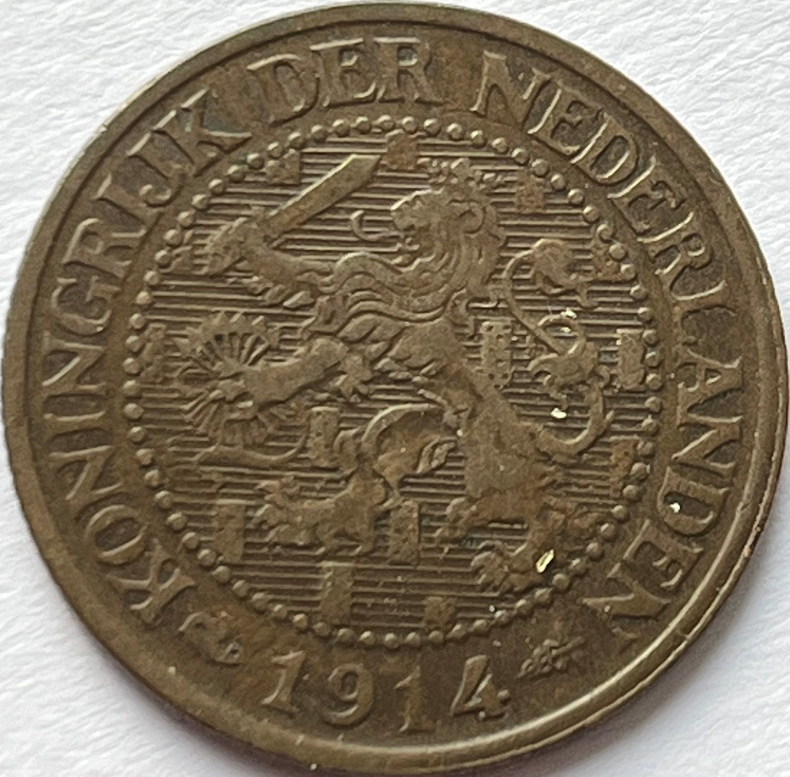 Hele nette 2,5 cent 1914, Postzegels en Munten, Ophalen of Verzenden, Koningin Wilhelmina, Overige waardes, Losse munt