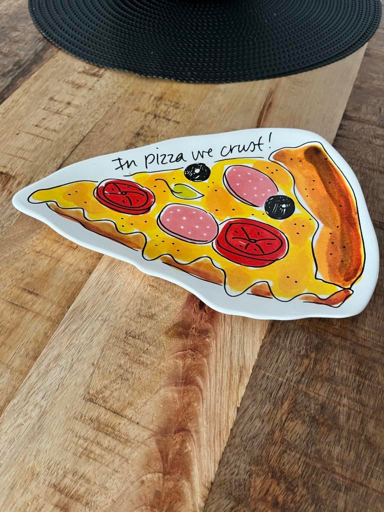 Blond Amsterdam Pizza Bordje - In Pizza We Crust, Huis en Inrichting, Keuken | Servies, Blond Amsterdam, Nieuw, Ophalen of Verzenden