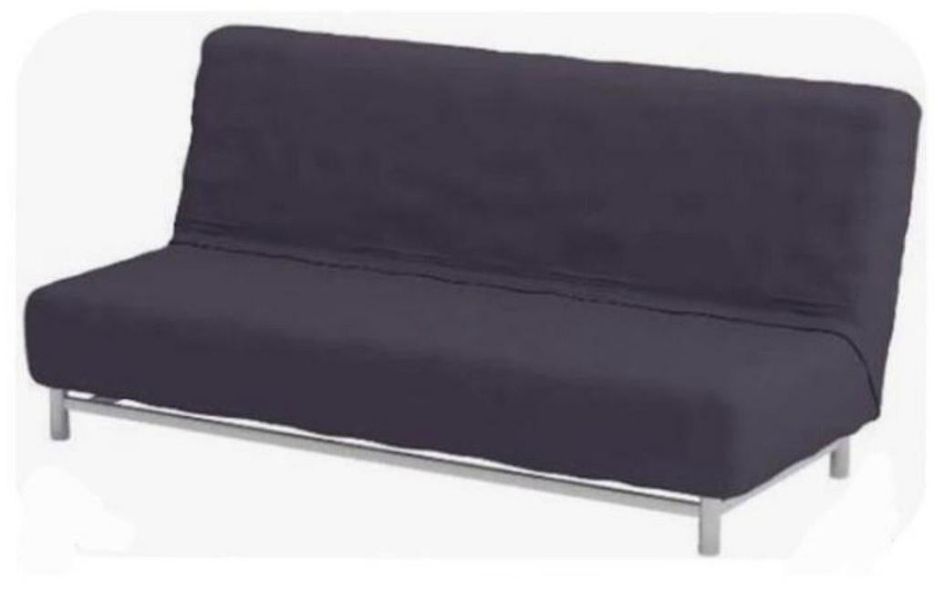 Ikea Beddinge donkergrijze slaapbank met opberbak., Huis en Inrichting, Ophalen, Gebruikt, Tweepersoons, Overige maten