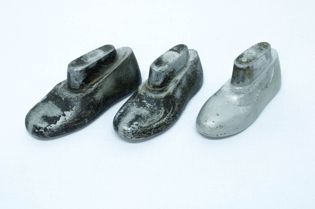 Vintage metalen mallen voor kinderschoenen, maat 24/25, Antiek en Kunst, Ophalen of Verzenden