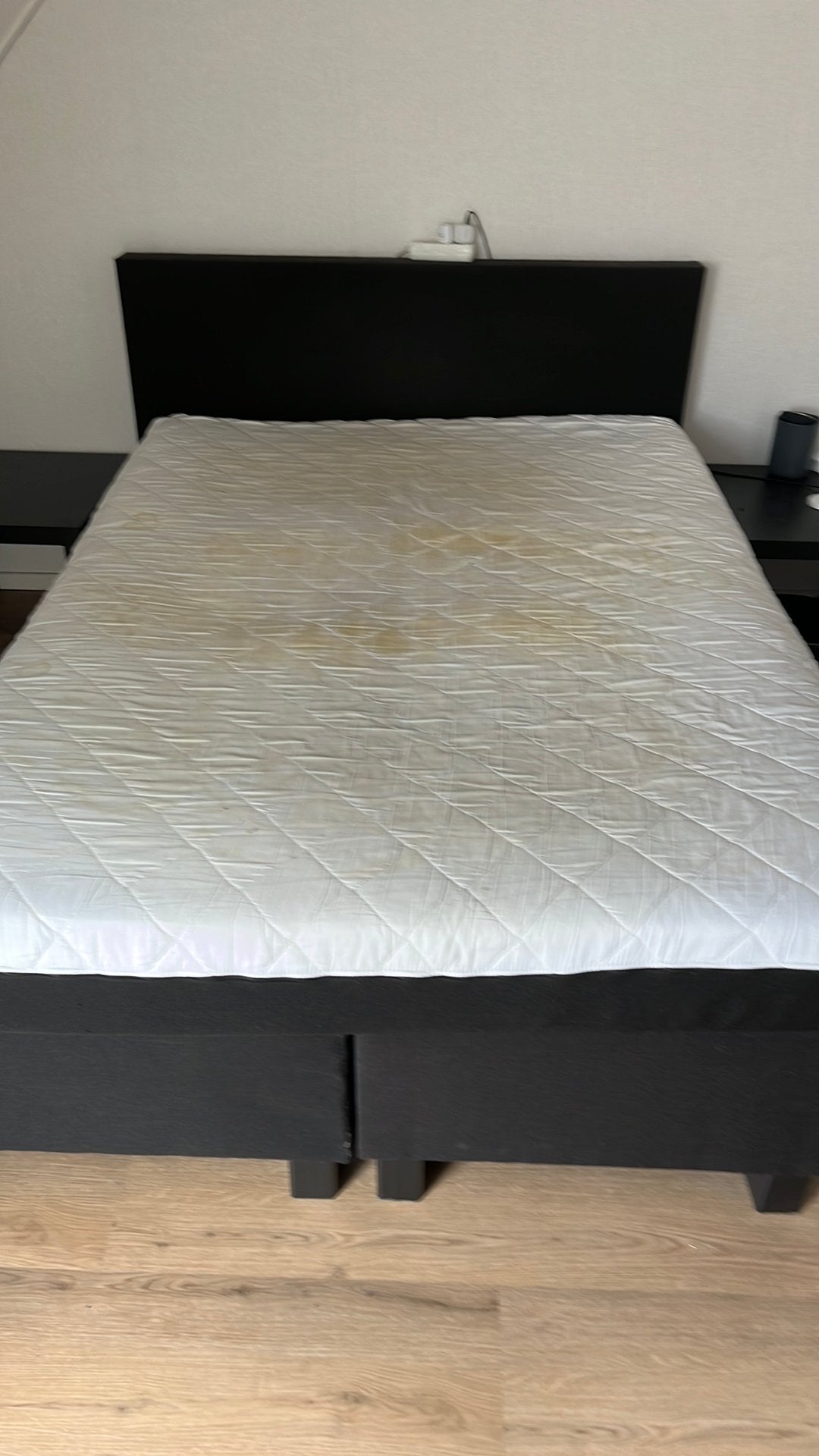 ZATERDAG OPHALEN Tweepersoonsbed 140x200, inclusief matras, Ophalen, Gebruikt, Zwart, Tweepersoons