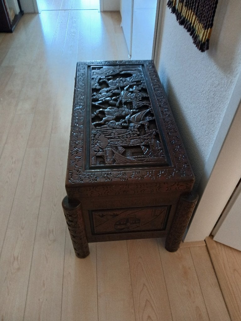 dekenkist, Huis en Inrichting, Woonaccessoires | Kisten, Ophalen, 50 – 75, Gebruikt, 50 tot 100 cm