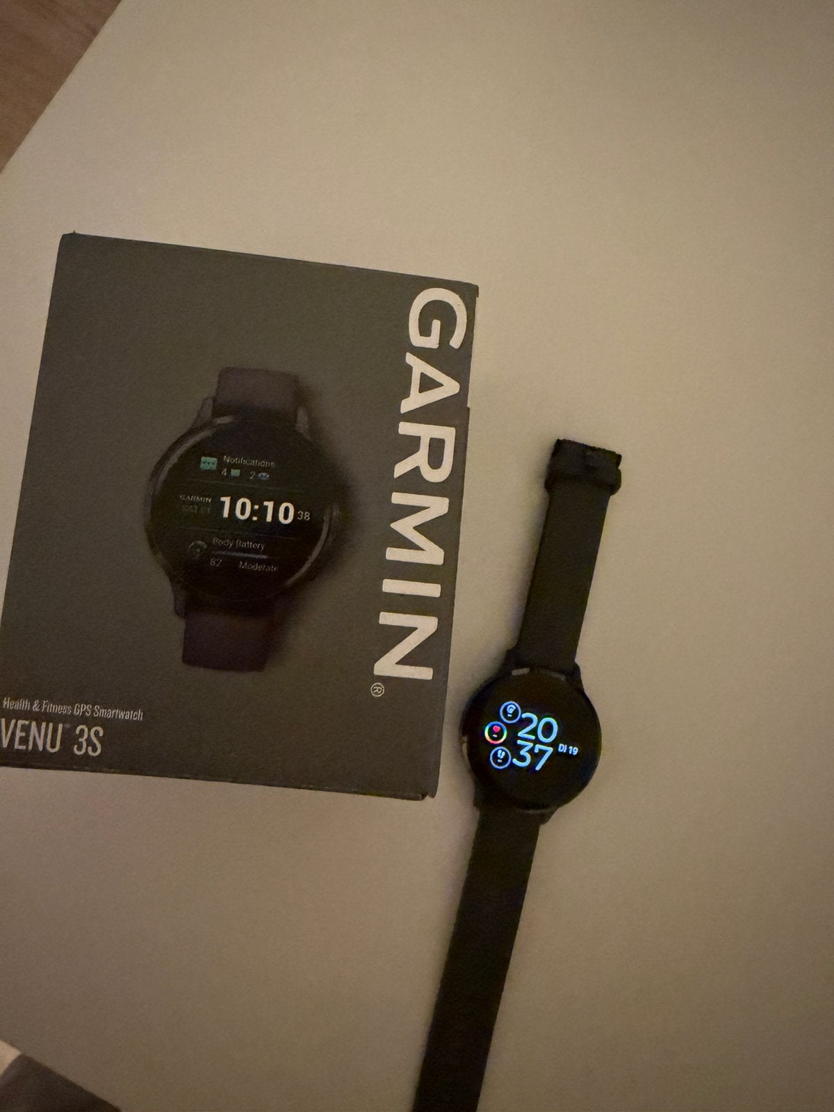 Garmin venu 3s ZGAN, Sieraden, Tassen en Uiterlijk, Smartwatches, Ophalen of Verzenden, Zo goed als nieuw, Zwart, Android