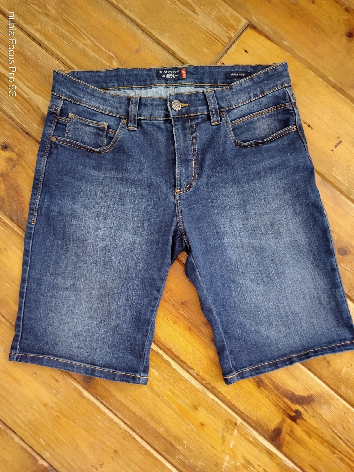 STATE of ART Jeans korte broek/short 32, State of Art, Blauw, W32 (confectie 46) of kleiner, Ophalen of Verzenden