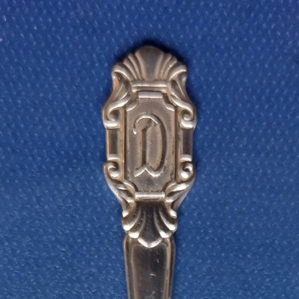 verzilverd letterlepeltje, letter D (Gero 90), Ophalen of Verzenden
