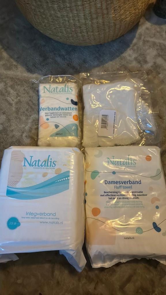 Natalis kraampakket essentials, Diversen, Verpleegmiddelen, Zo goed als nieuw, Ophalen of Verzenden