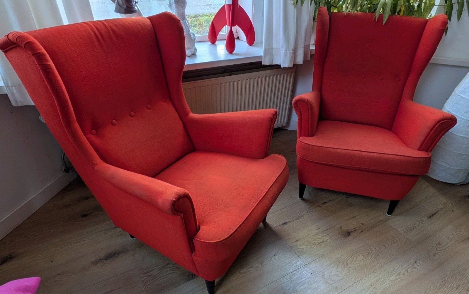 2 fauteuils Strandmon IKEA, Ophalen, Gebruikt, 75 tot 100 cm, 50 tot 75 cm