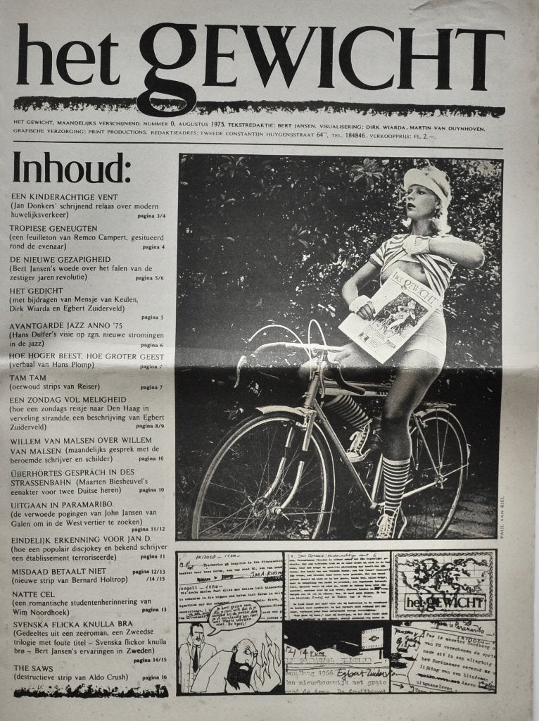 Bert Jansen (Eds.) - Het Gewicht (4 x) Alternative magazine, Verzenden, 1960 tot 1980, Nederland, Tijdschrift