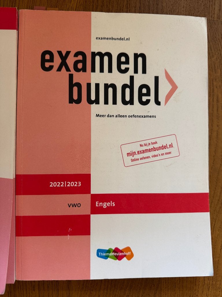 Examenbundel Engels VWO '22/'23 en GRATIS bundel '17 en '18, Ophalen of Verzenden, Gelezen, VWO, Engels