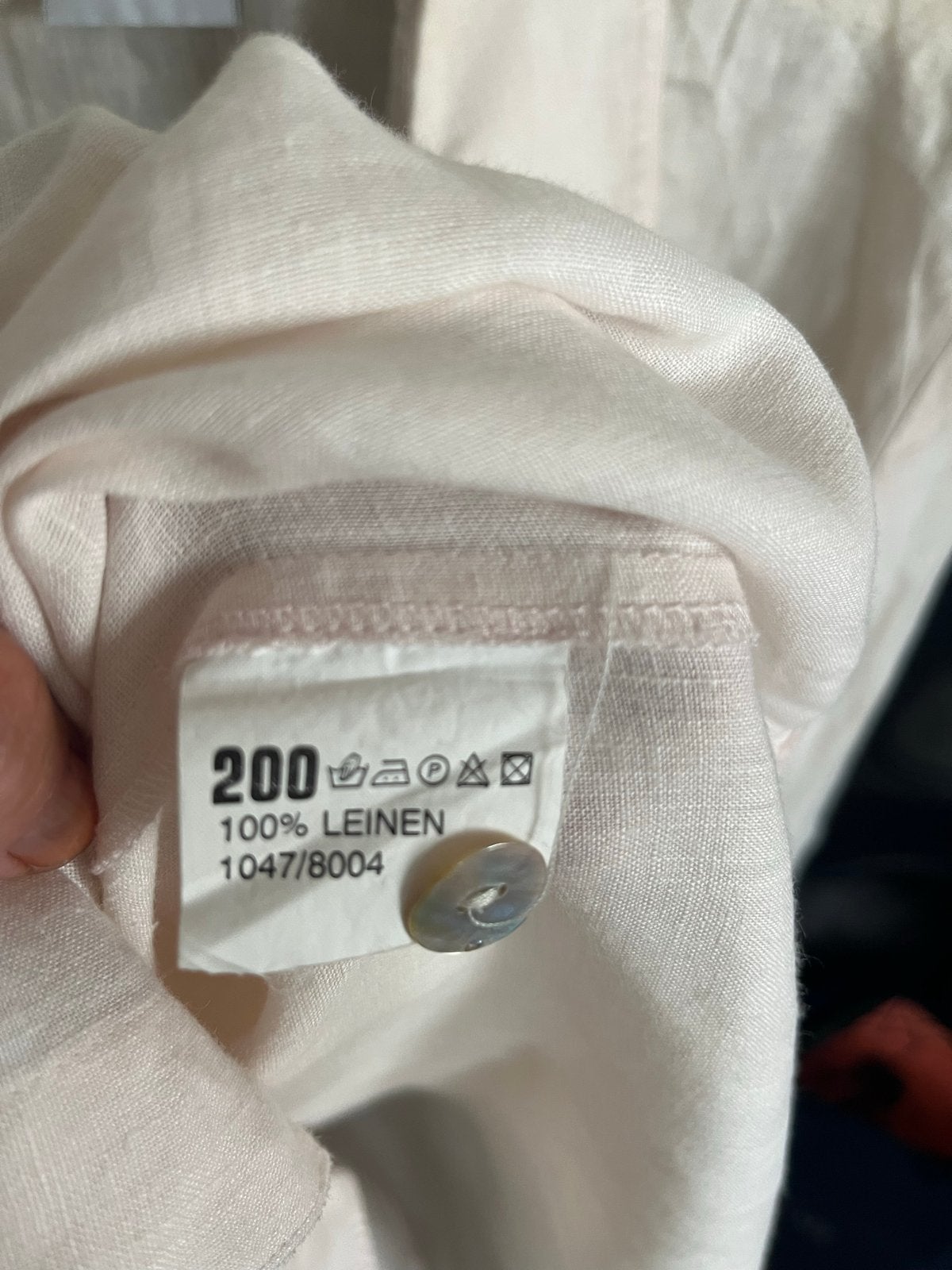 Verse 100% Linnen Blouse Maat 40(L), Ophalen of Verzenden, Gedragen, Maat 38/40 (M), Beige
