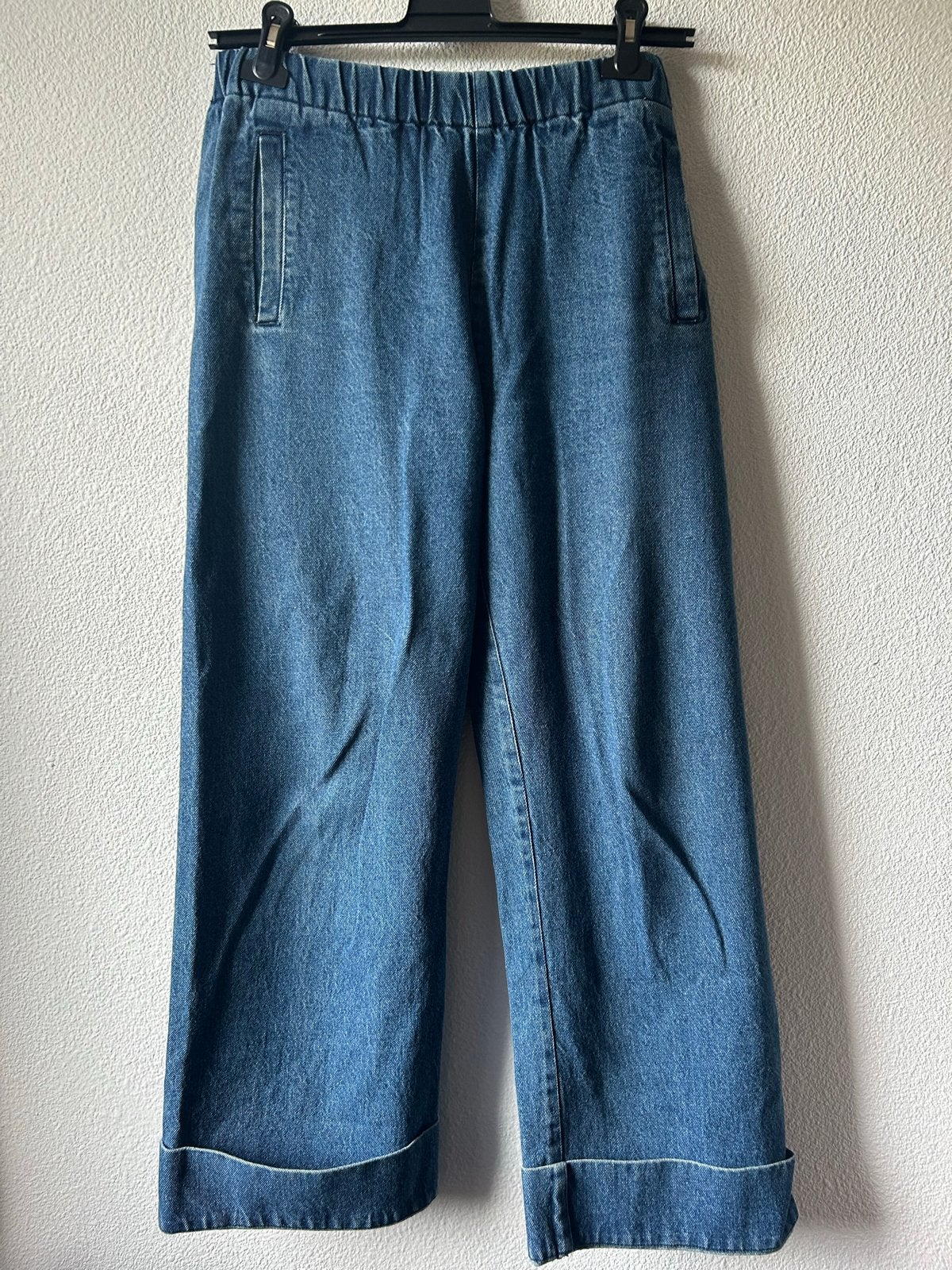 by-bar denim broek met wijde pijp, maat S, Zo goed als nieuw, Maat 36 (S), Lang, Verzenden