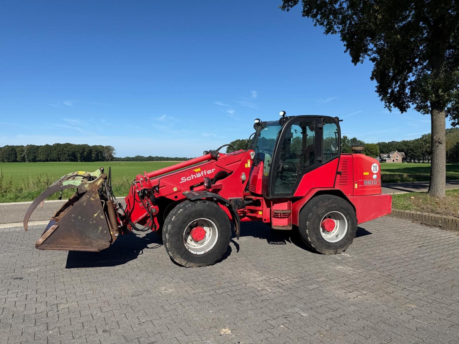 Schäffer 8610T telelader (bj 2017), Wiellader of Shovel