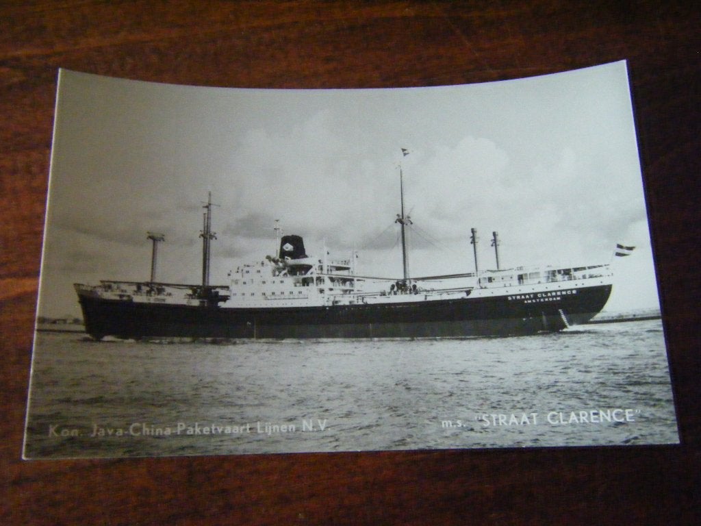 H42 - m.s. Str. Clarence - Kon. Java China Paketvaart Lijnen, Verzamelen, Ophalen of Verzenden, Kaart, Foto of Prent