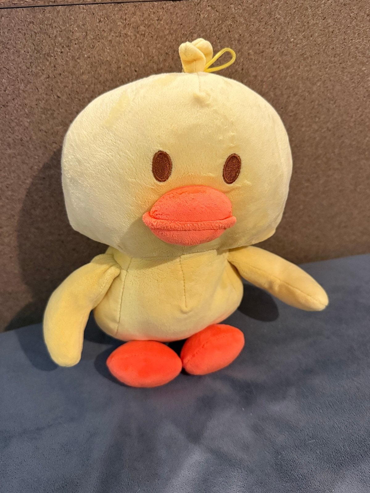 Schattige gele eend knuffel, Ophalen of Verzenden, Zo goed als nieuw, Geel, Eend