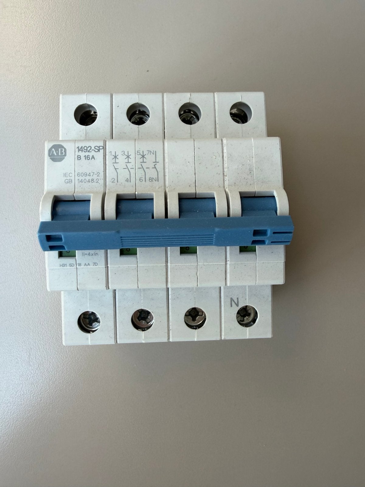AB 1492-SP B 16A Installatieautomaat, Ophalen of Verzenden, Gebruikt, ABB, Installatieautomaat
