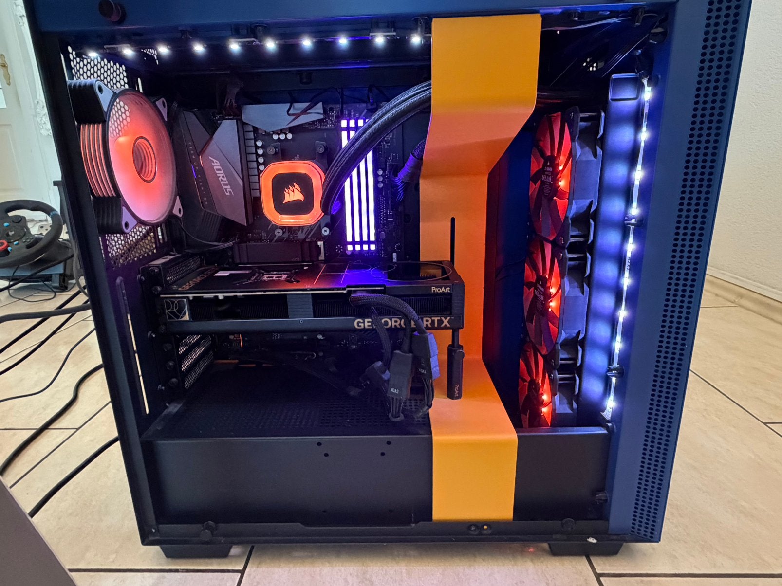 High-end Custom Desktop/RTX 4080 super ProArt/inclusief…, 32 GB, Virtual Reality, Zo goed als nieuw, SSD