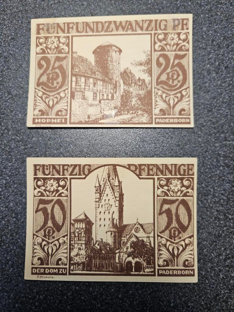 Bankbiljet Duitsland notgeld Paderborn 1921, Ophalen of Verzenden