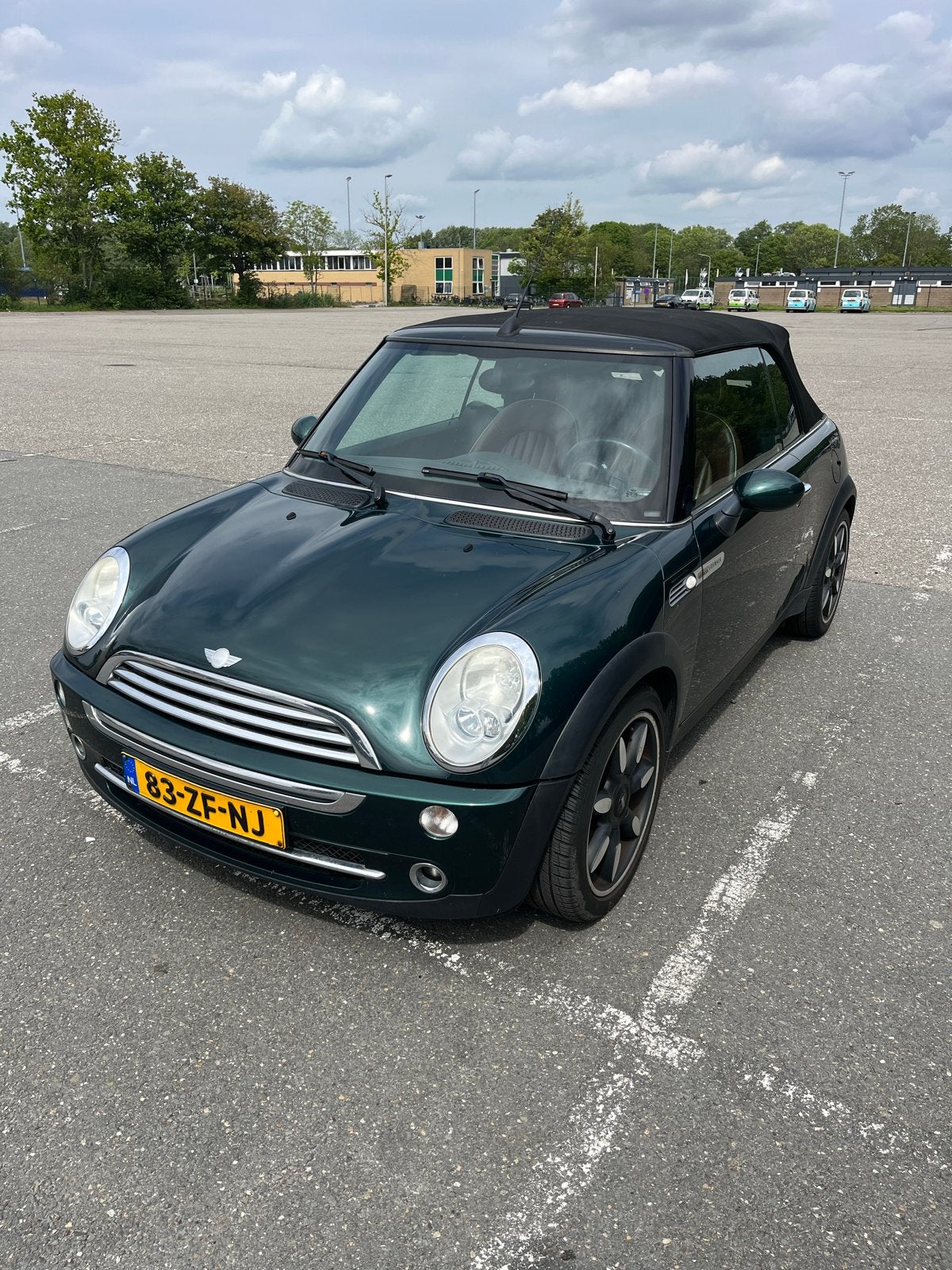 Mini 1.6 16V Cooper Cabrio AUT 2008 Groen, 4 cilinders, 4 stoelen, Origineel Nederlands, 115 pk