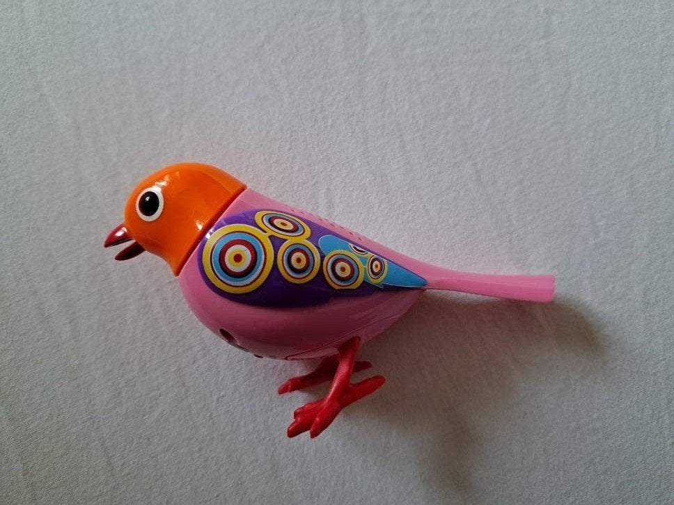 Digibird fluit en draait met z'n kopje, Ophalen of Verzenden