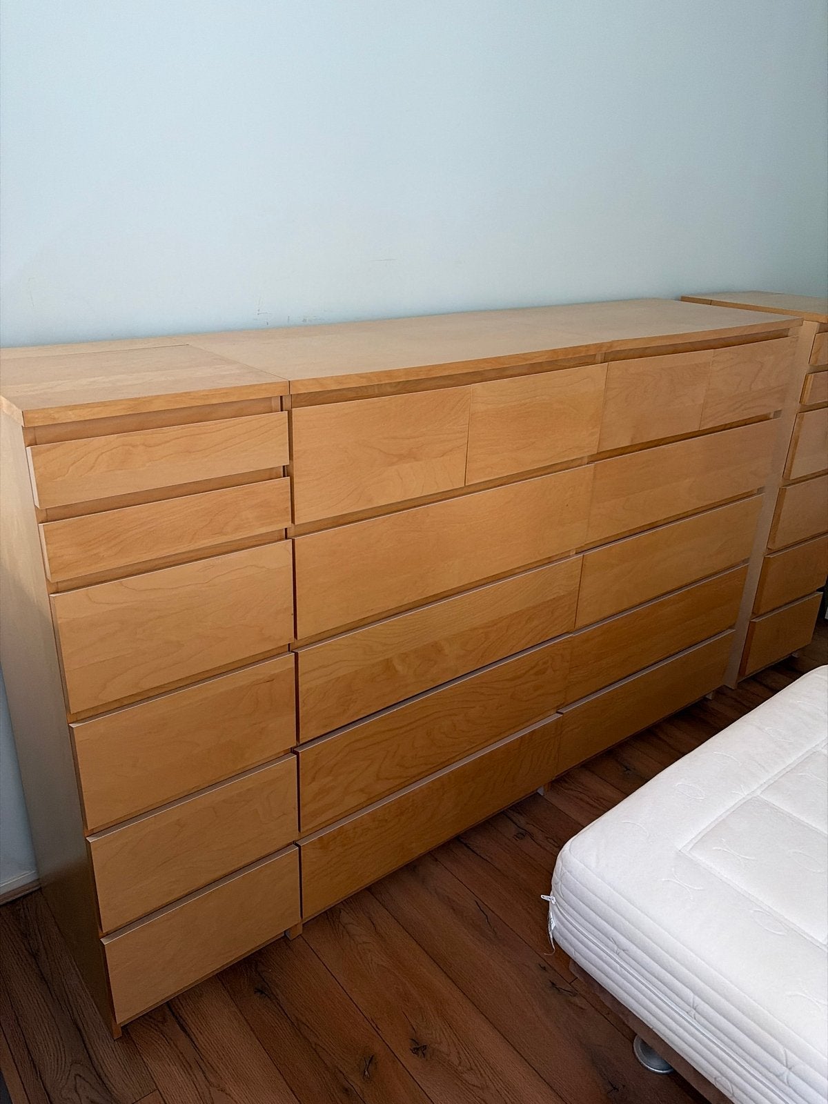 4 vintage Malm IKEA ladenblokken - berk/licht hout, Huis en Inrichting, Ophalen, Gebruikt, 5 laden of meer, 100 tot 150 cm