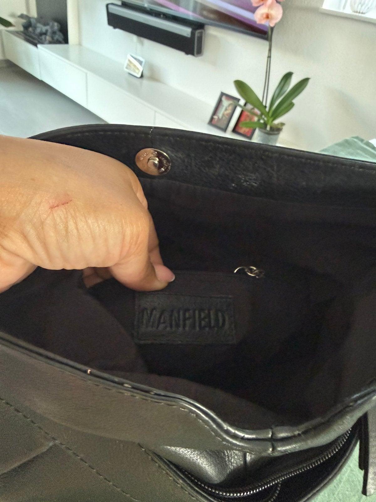 Leren tas, Ophalen of Verzenden, Zo goed als nieuw, Bruin, Schoudertasje