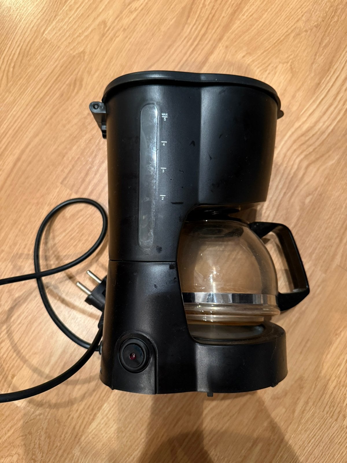 Klein zwart koffiezetapparaat van Blokker, Gebruikt, Koffiemachine, Gemalen koffie, Ophalen of Verzenden