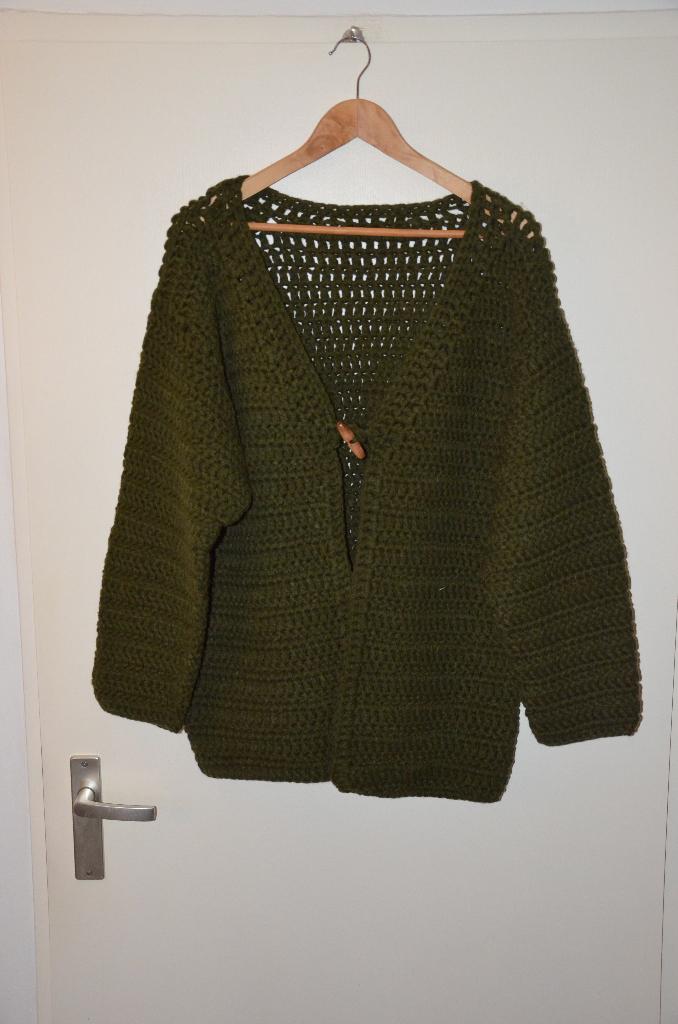prachtig nieuw groen wollen handgehaakt vest maat XXL, Maat 46/48 (XL) of groter, Nieuw, Ophalen of Verzenden, Handgebreid