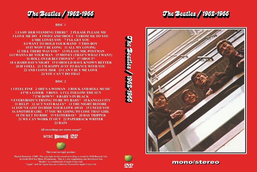 2 DVD The Beatles 1962-1966 Red album, Alle leeftijden, Verzenden, Nieuw in verpakking, Muziek en Concerten