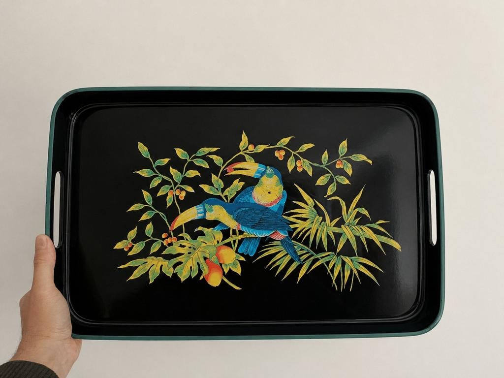 Vintage dienblad van bakeliet, Huis en Inrichting, Ophalen of Verzenden, Hout