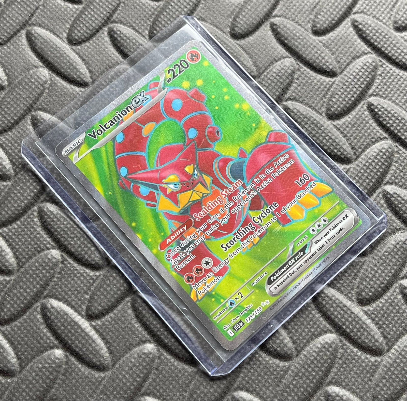 Pokémon Volcanion ex 171/159 Journey Together, Ophalen of Verzenden, Nieuw, Losse kaart, Foil