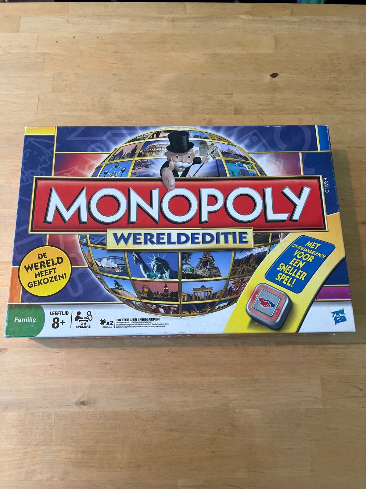 Monopoly Wereldeditie, Een of twee spelers, Ophalen, Gebruikt