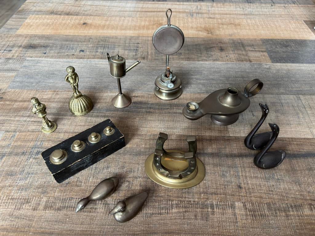 Prachtige Partij Vintage & Antiek Messing Curiosa, Antiek en Kunst, Ophalen of Verzenden