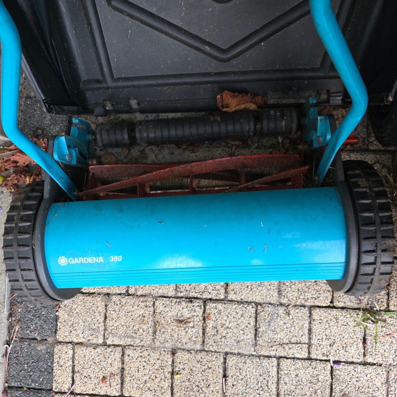 Gardena 380 handgrasmaaier met opvangbak, Ophalen, Gebruikt, Handgrasmaaier, 30 t/m 39 cm