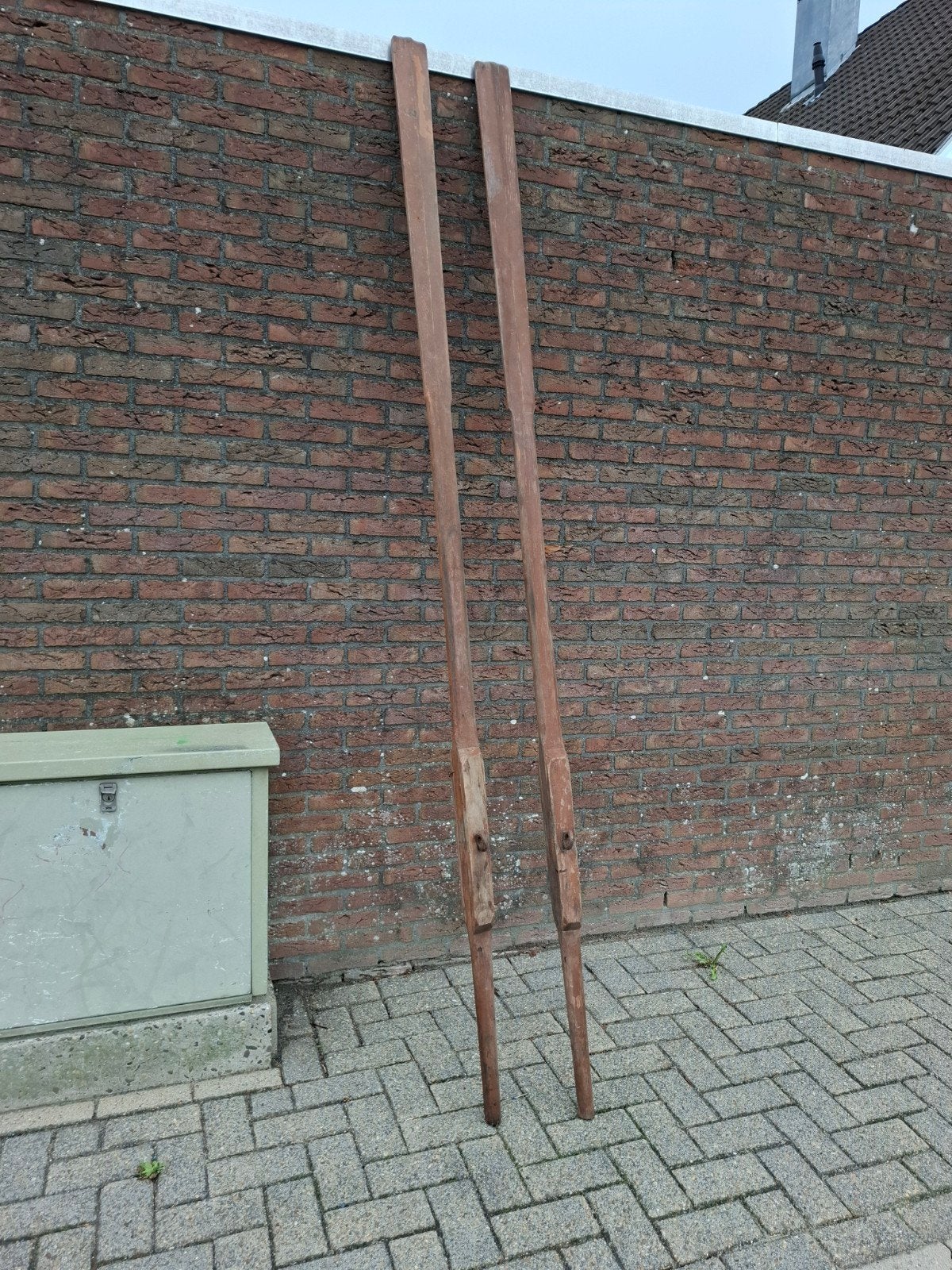 Vintage houten roeispanen - Decoratief of voor gebruik, Ophalen of Verzenden