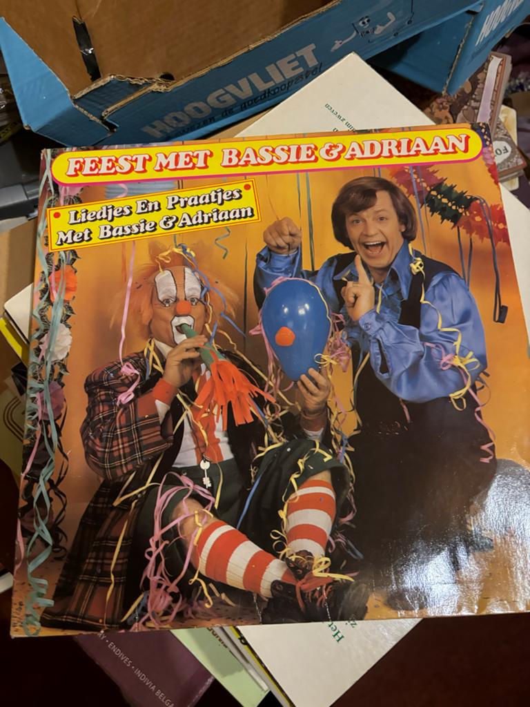 Feest met Bassie & Adriaan - Liedjes en Praatjes LP, Ophalen of Verzenden, Gebruikt