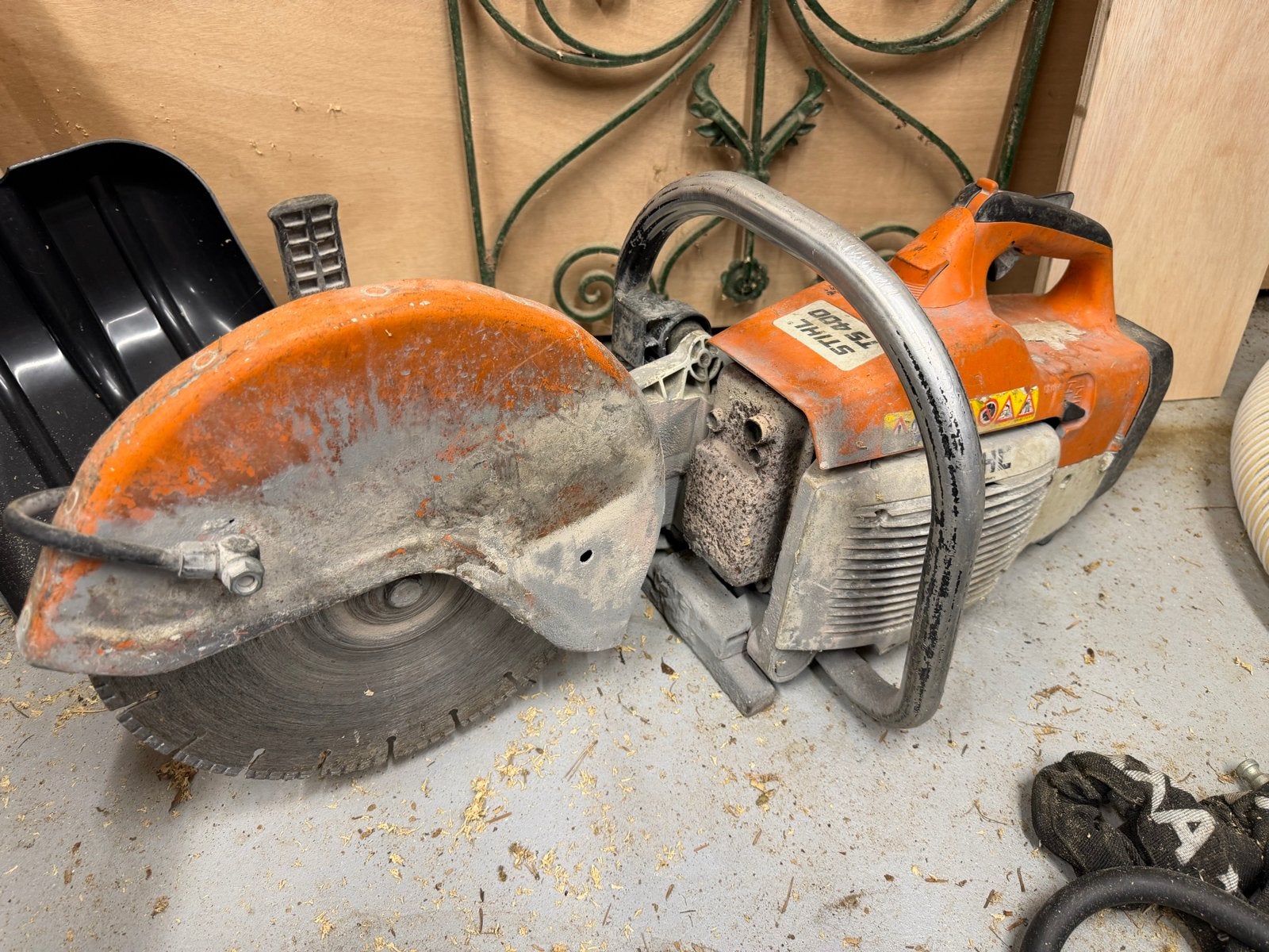 Stihl TS 400 doorslijper - Krachtige zaag voor bouw en tuin, Gebruikt, 70 mm of meer, Overige typen, Ophalen of Verzenden