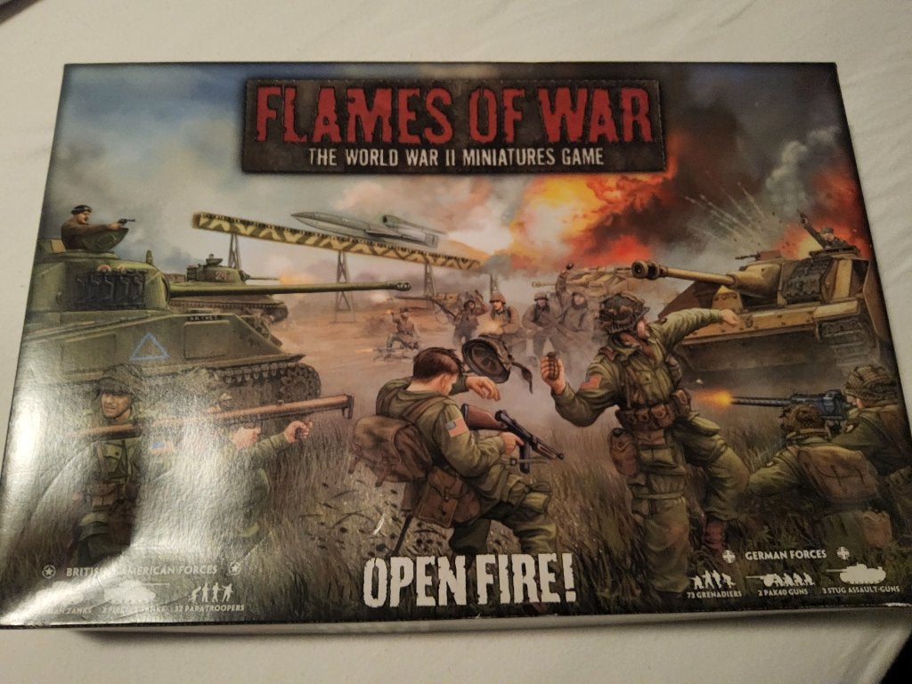 Flames of War - Open Fire bordspel - Zeldzaam en Nieuw!, Hobby en Vrije tijd, Een of twee spelers, Ophalen of Verzenden, Nieuw