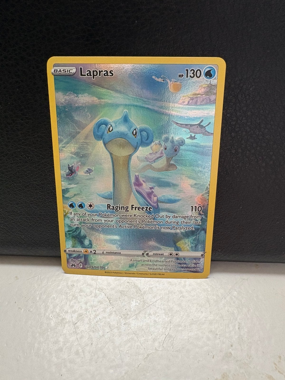 Lapras Crown Zenith Full Art, Hobby en Vrije tijd, Verzamelkaartspellen | Pokémon, Ophalen of Verzenden, Zo goed als nieuw