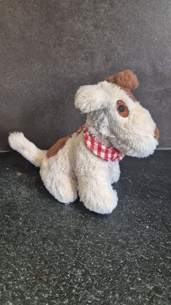 Fox terrier knuffel Hond, 20 cm. 6B15, Tweedehands verkoop, Tweedehands verkoop, Gebruikt, Geen@idee.nl