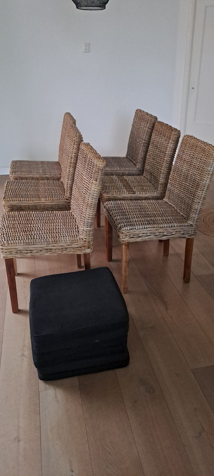 6 Rotan stoelen i.z.g.st. per 6, Ophalen, Bruin