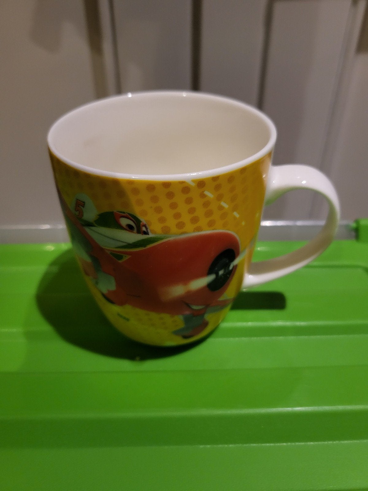 Leuke Kinderbeker met Vliegtuigprint, Ophalen of Verzenden, Steen/keramiek, Meerkleurig, Overige typen