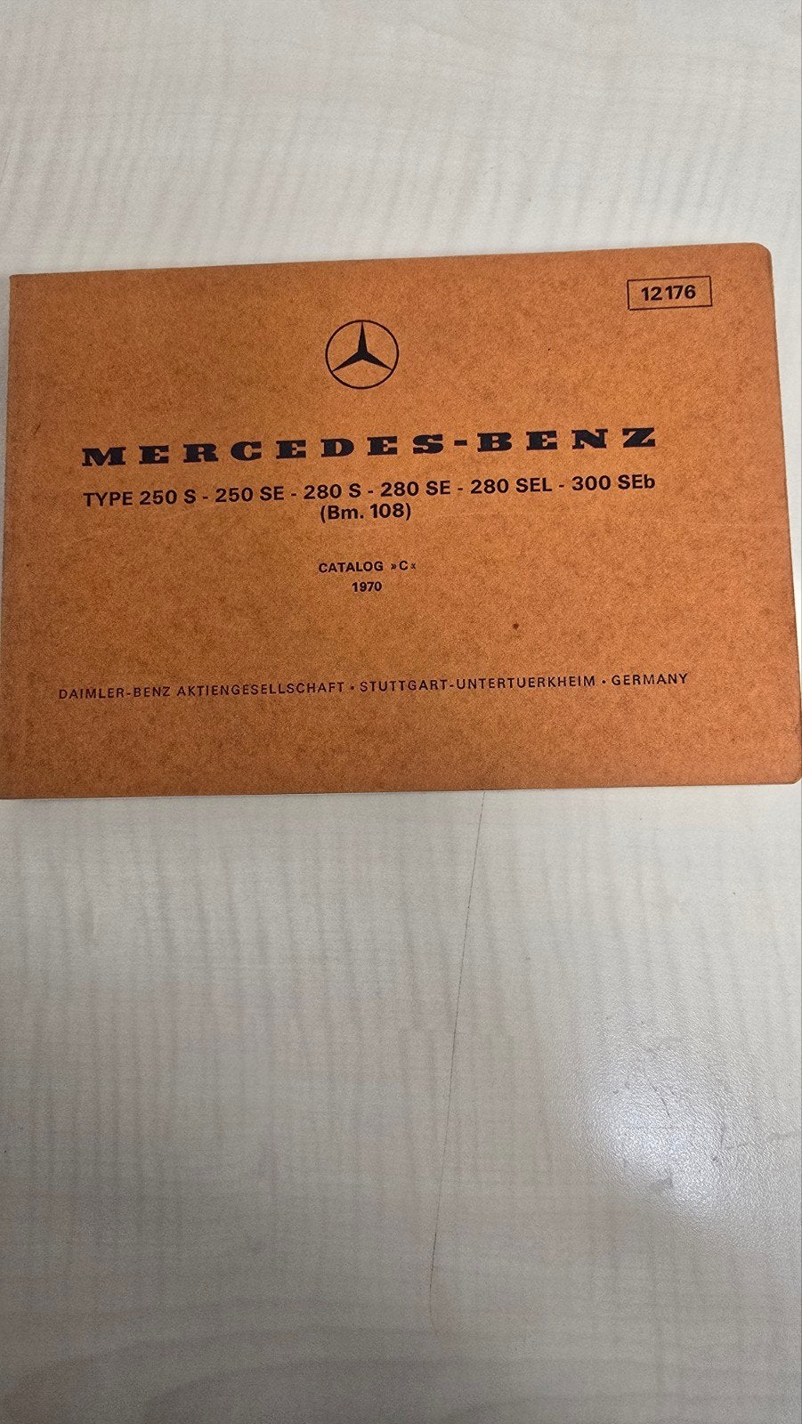 Mercedes-Benz Catalogus 1970 - Type 250 S t/m 300 SEb, Ophalen of Verzenden