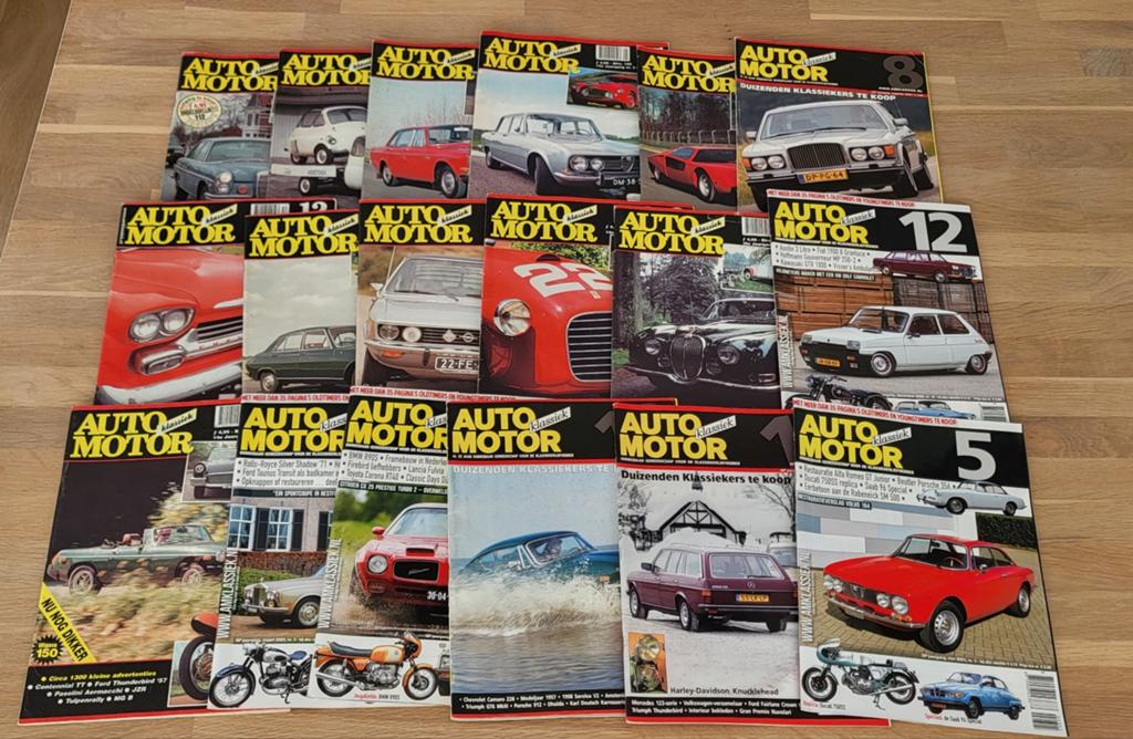 AutoMotorKlassiek tijdschriften 18x, Ophalen of Verzenden, Gelezen, Sport en Vrije tijd