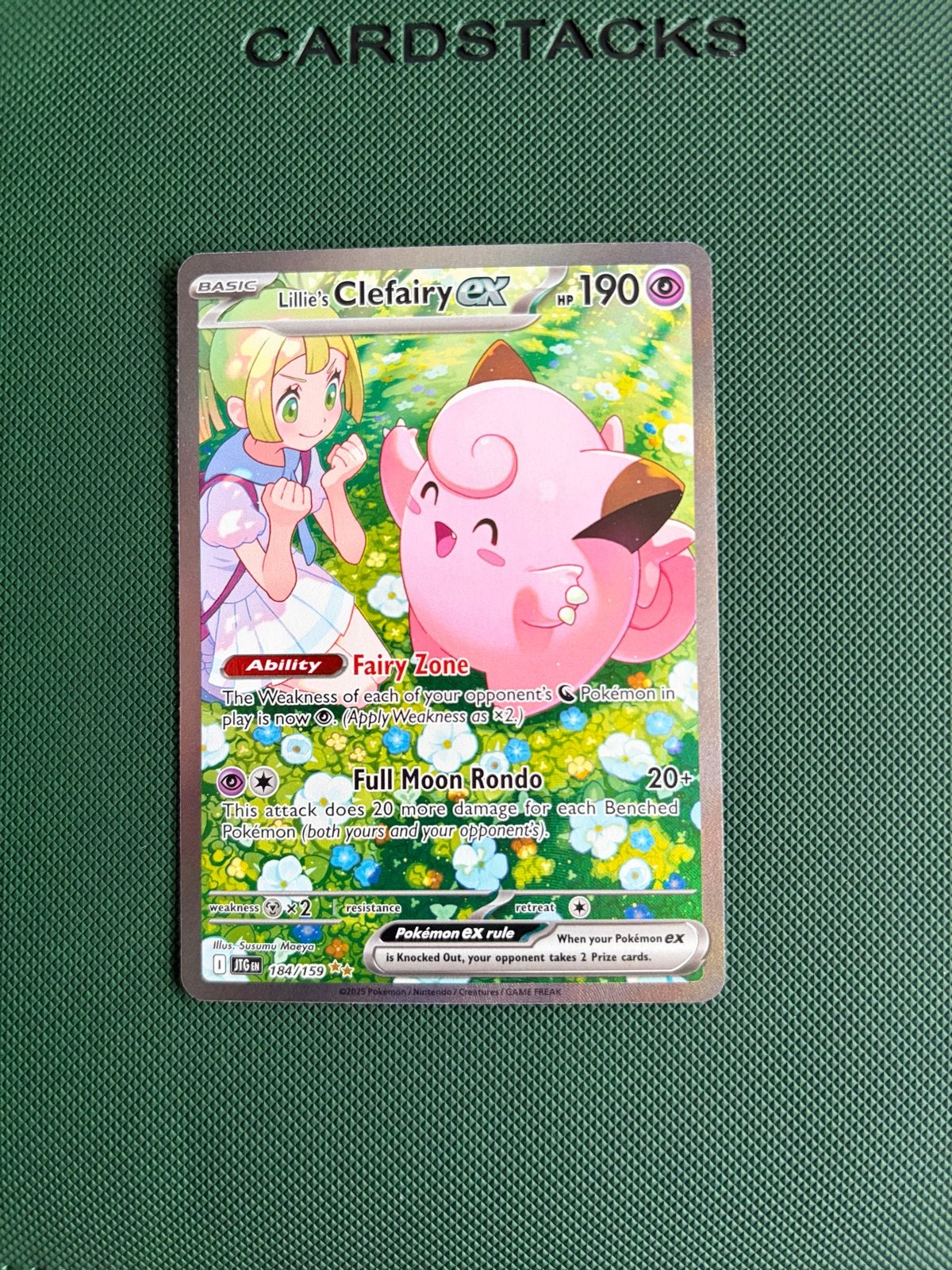 Pokémon Lillie's Clefairy ex (JTG 184) Journey Together, Hobby en Vrije tijd, Verzamelkaartspellen | Pokémon, Ophalen of Verzenden