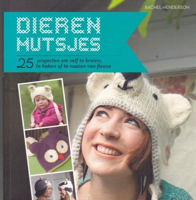 Rachel Henderson - Dieren mutsjes - Breien, haken, naaien, Hobby en Vrije tijd, Breien en Haken, Ophalen of Verzenden, Zo goed als nieuw