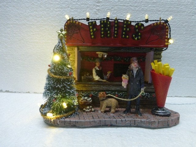 luville Fries Market kerstdorp frietkraam kraam kersthuisjes, Diversen, Kerst, Ophalen of Verzenden, Nieuw