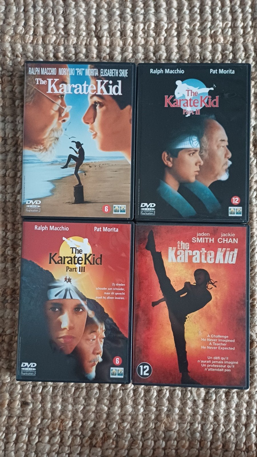 4x Karate Kid collectie op dvd, Alle leeftijden, Ophalen of Verzenden, Zo goed als nieuw
