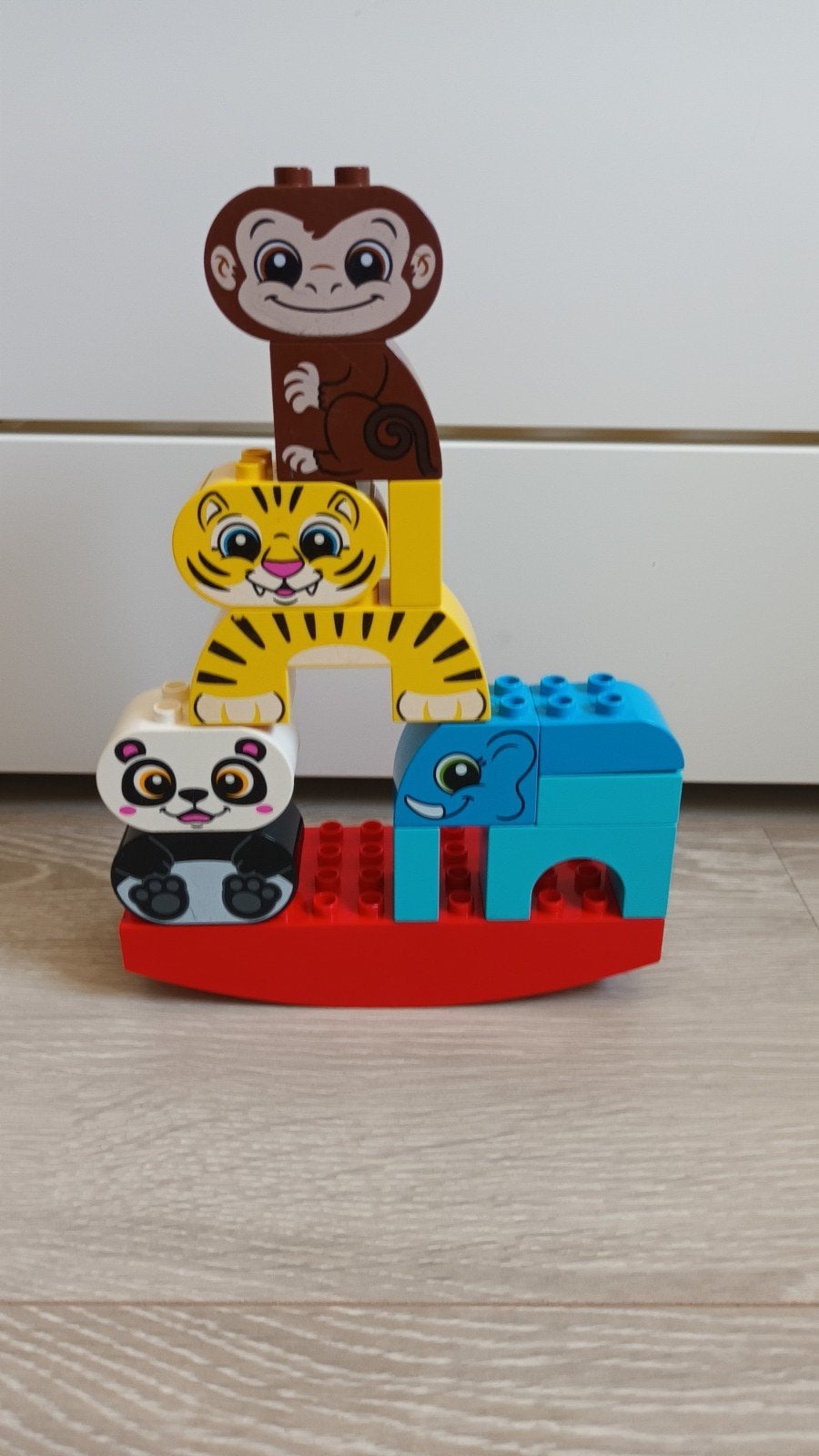 LEGO DUPLO Dierenboot - Aap, Tijger, Panda, Olifant 10884, Ophalen of Verzenden, Gebruikt, Overige merken