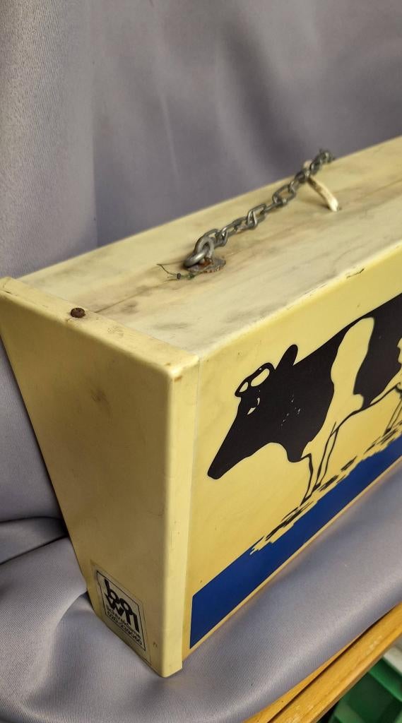 Lichtbak, lichtreclame van De Friesche Koe ijs🍦, Ophalen, Gebruikt, ., Lichtbak of (neon) lamp